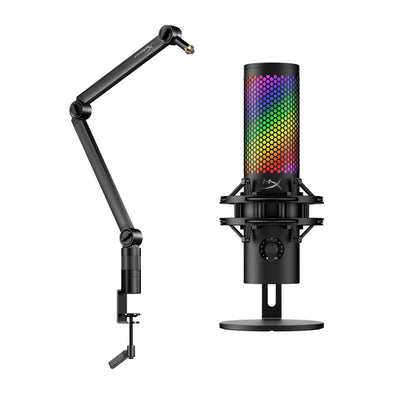 Bundle - QuadCast 2 S Microphone, Caster Arm