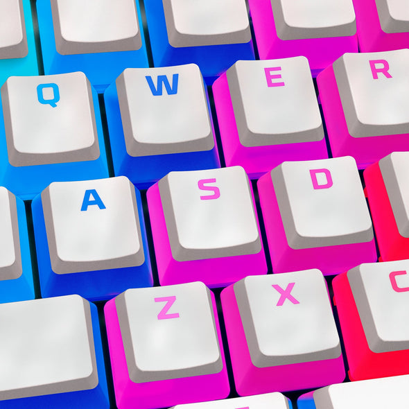 Pudding Keycaps - Full Key Set - PBT - Black (US Layout)